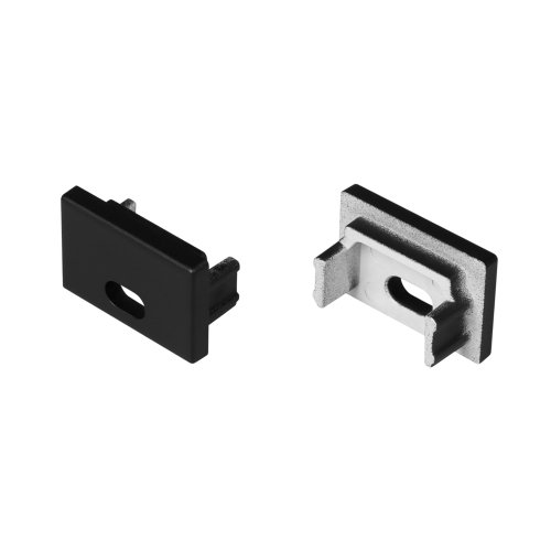 Заглушка SL-SLIM15-H10 BLACK черная с отверстием (2шт) картинка 